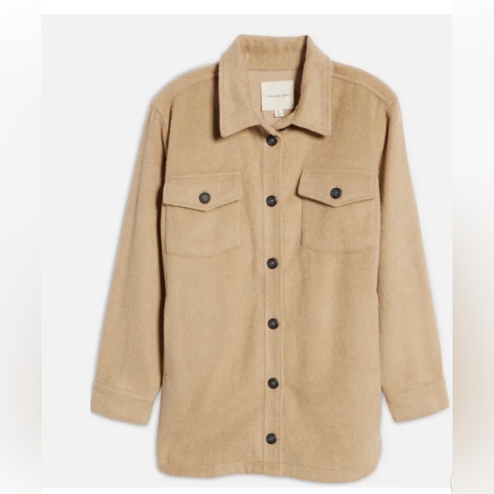 Thread and Supply Camel Shacket
